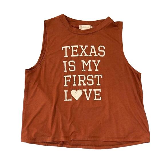 NWT Altar'd State University of Texas "Texas is my First Love" Tank Top - Picture 1 of 9